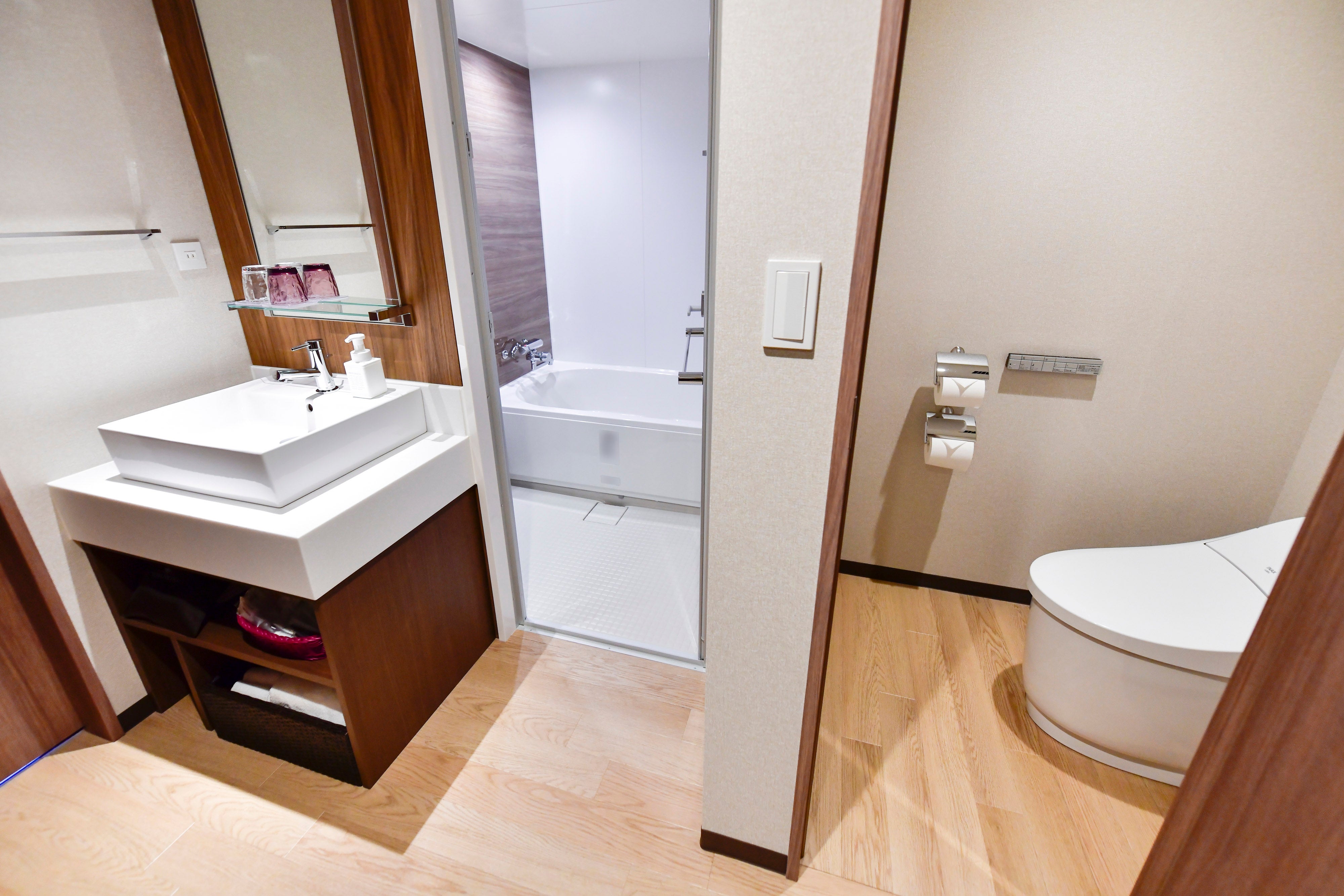 空間を有効活用した水周り