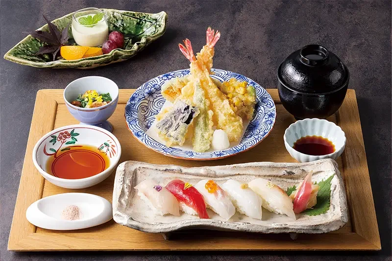 寿司天麩羅御膳