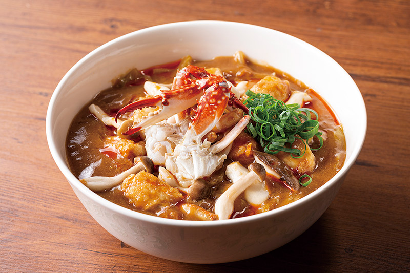 ワタリガニの仙台味噌湯麺　￥1,800