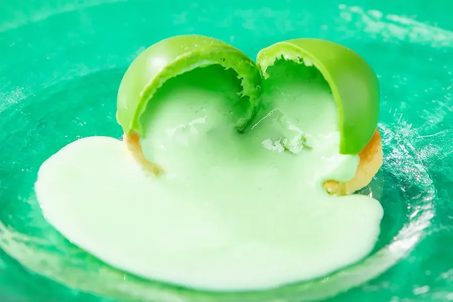 ライム ～Melon Lime～割った写真