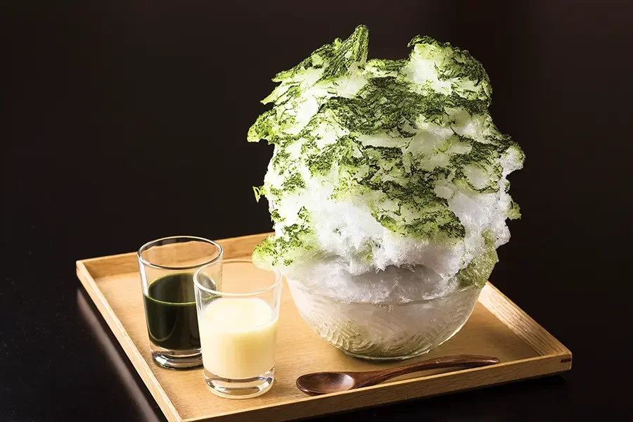 かき氷　抹茶