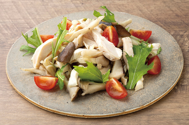 チキンと茸のマリネ