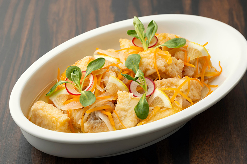 白身魚のエスカベッシュ