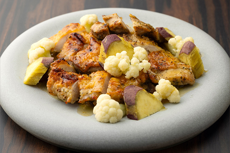 チキンの香草バジル焼き