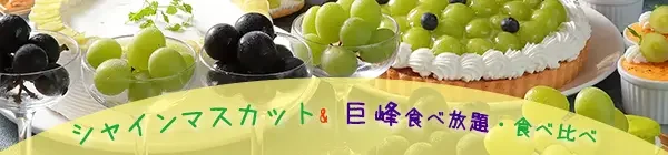実りの秋ブッフェ　シャインマスカット&巨峰食べ放題