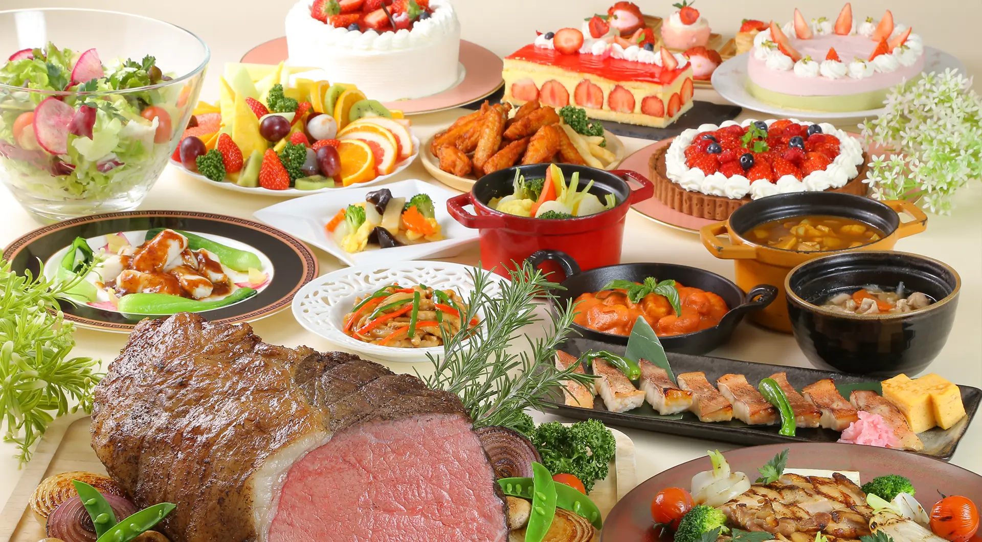 ストロベリースイーツフェア ランチ