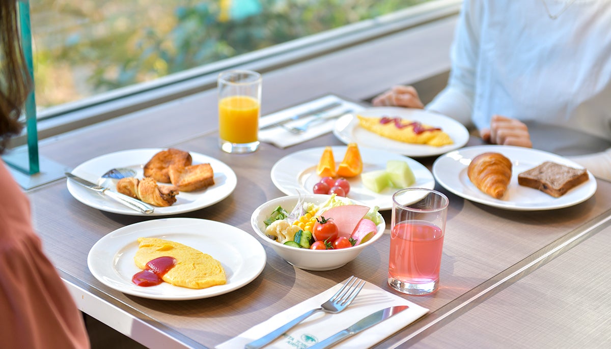 朝食で元気いっぱい