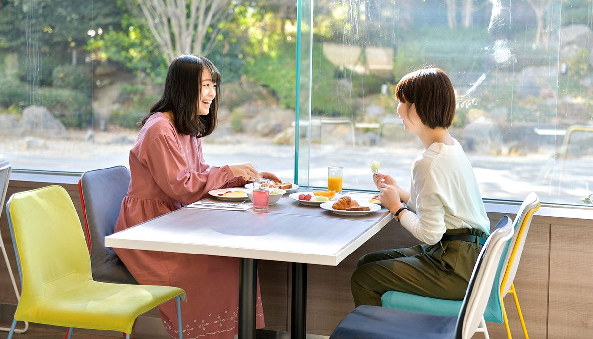 朝食で元気いっぱい