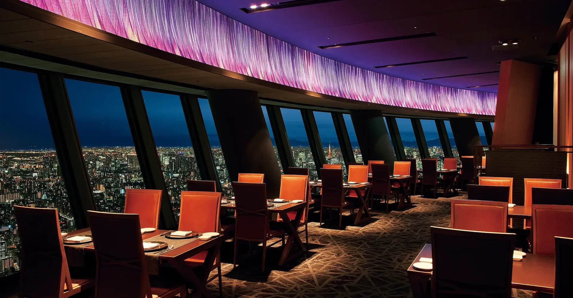 江戸東京を一望できる展望レストラン