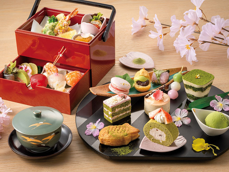 桜と抹茶のアフタヌーンティー